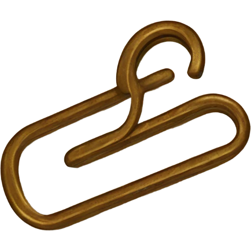 vintage paper clip emoji