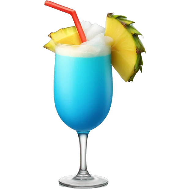 Blue pinacolada drink emoji