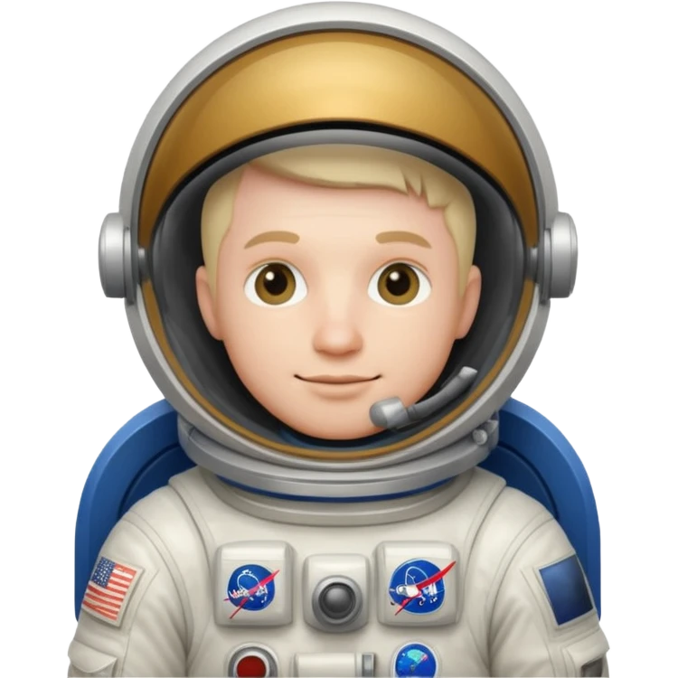 Short and stout man in astronaut suit. His name is Mr. Globe emoji