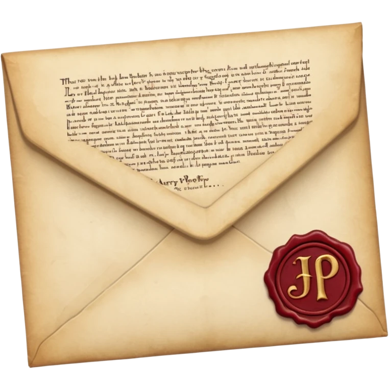 harry potter letter emoji
