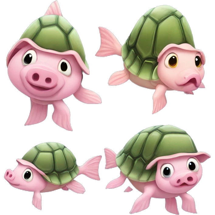 pig-turtle-fish emoji