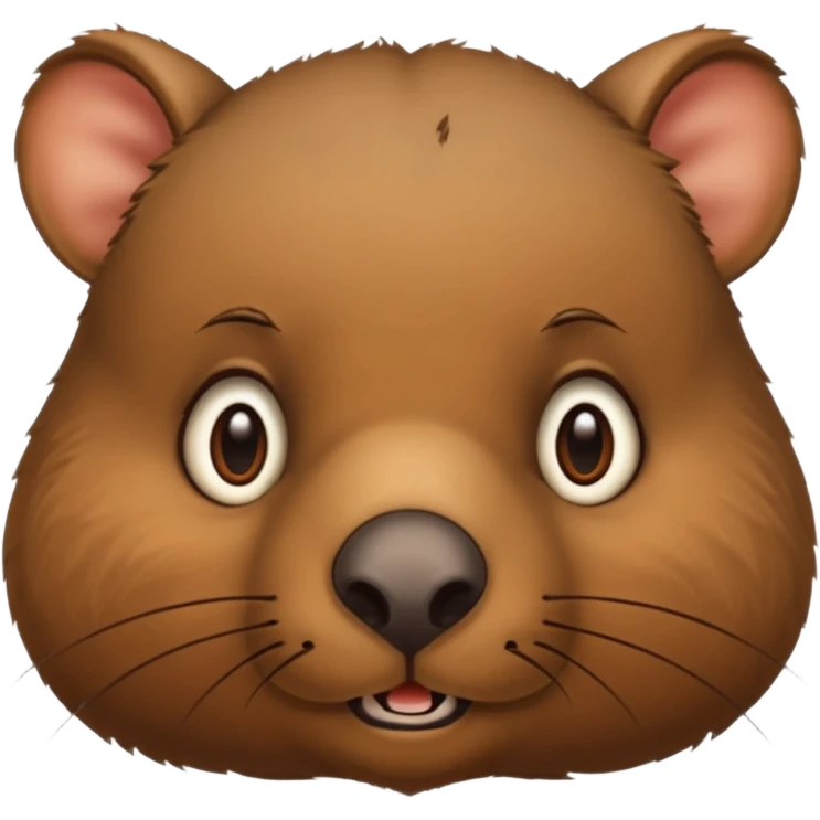 Wombat’s face emoji