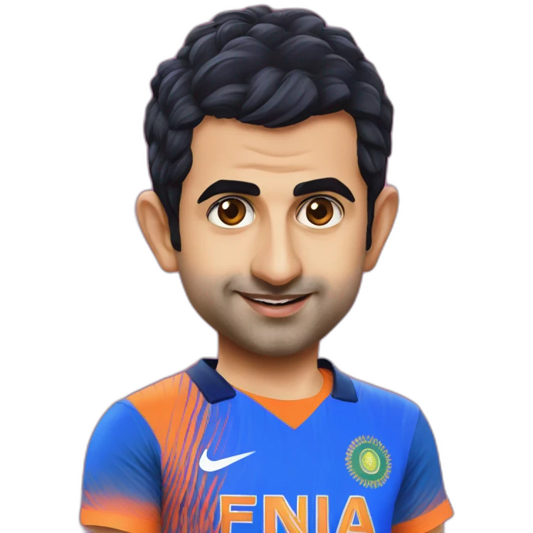 Gautam Gambhir with world cup emoji