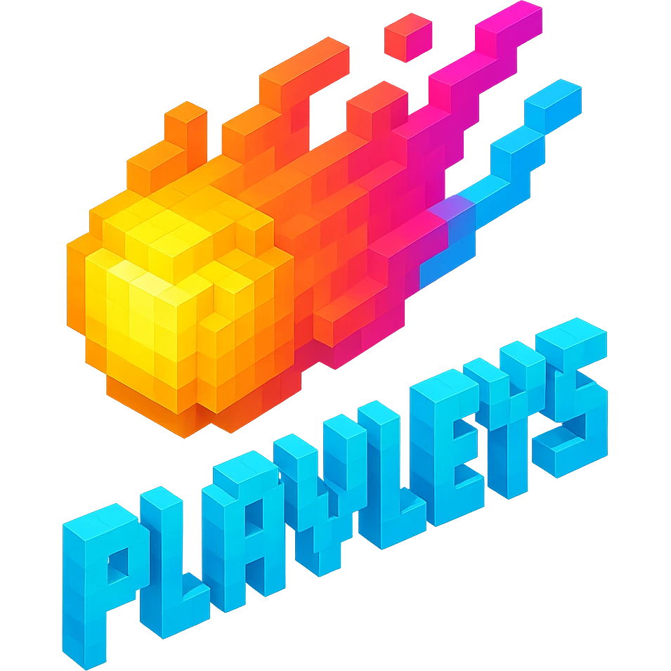 светящиеся комета с надписью "PLAVLEYS", no background emoji