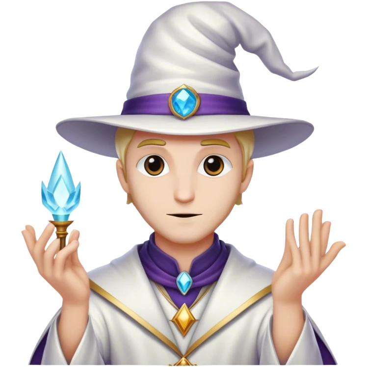 white magician emoji