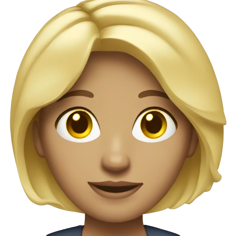 Blonde realtor emoji