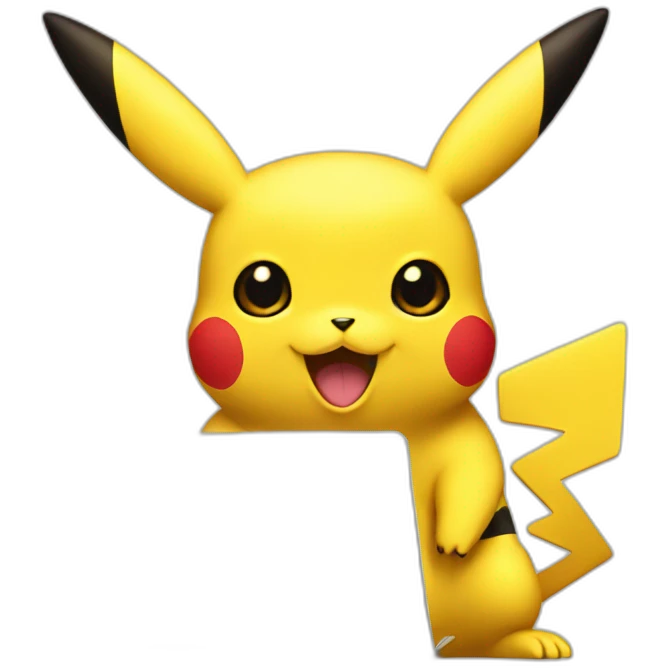 pikachu holding laptop emoji