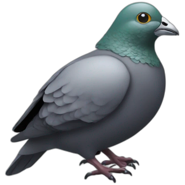biker helmet pigeon style emoji