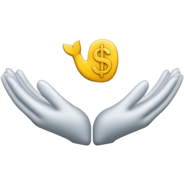 Invisible hand of the market emoji
