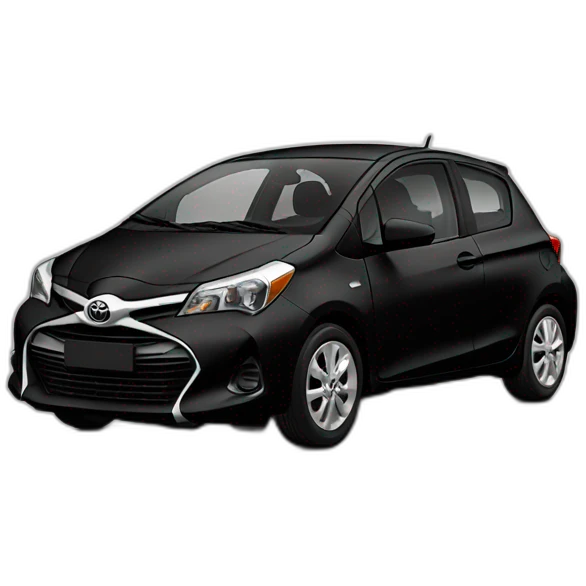 toyota yaris black emoji