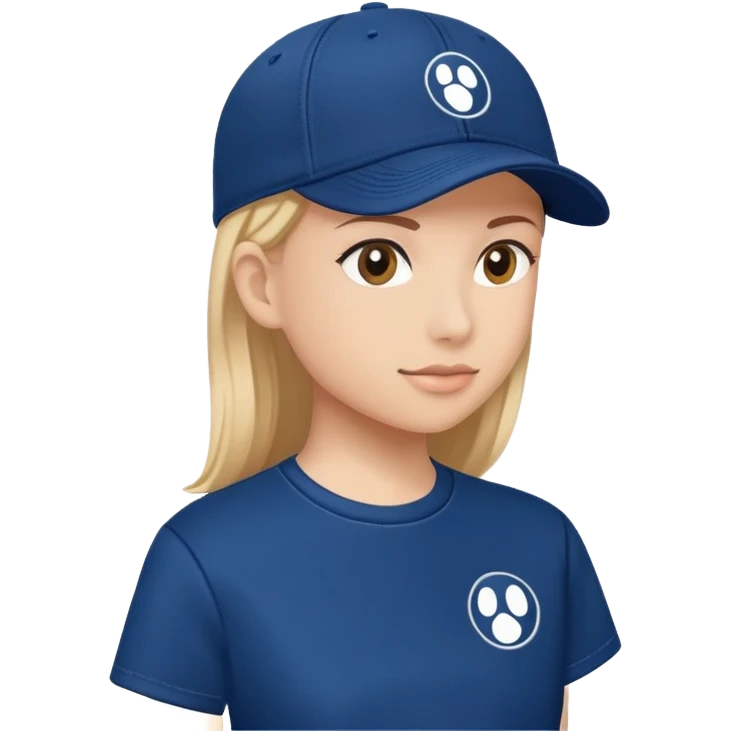 cap with a simple logo on the front panel emoji