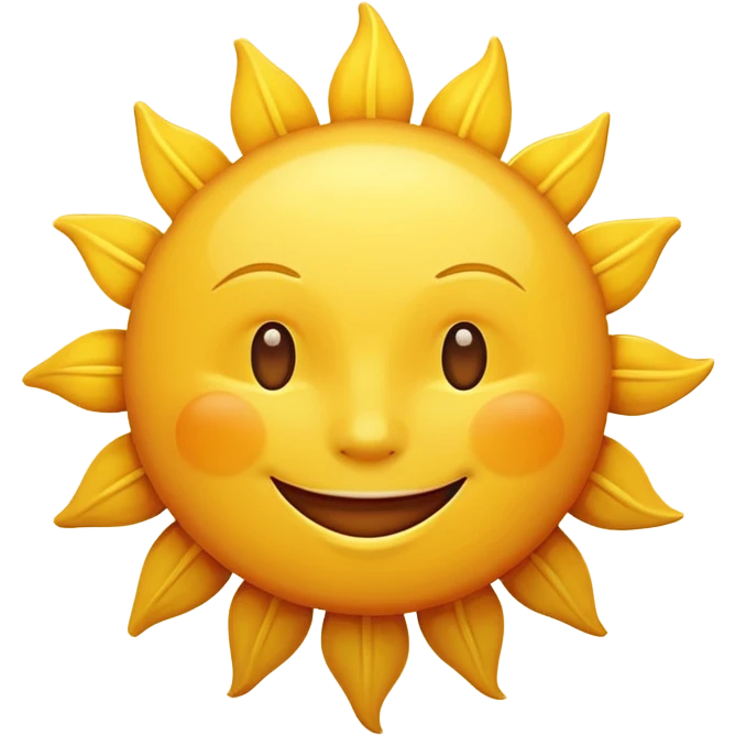 smiling sun emoji