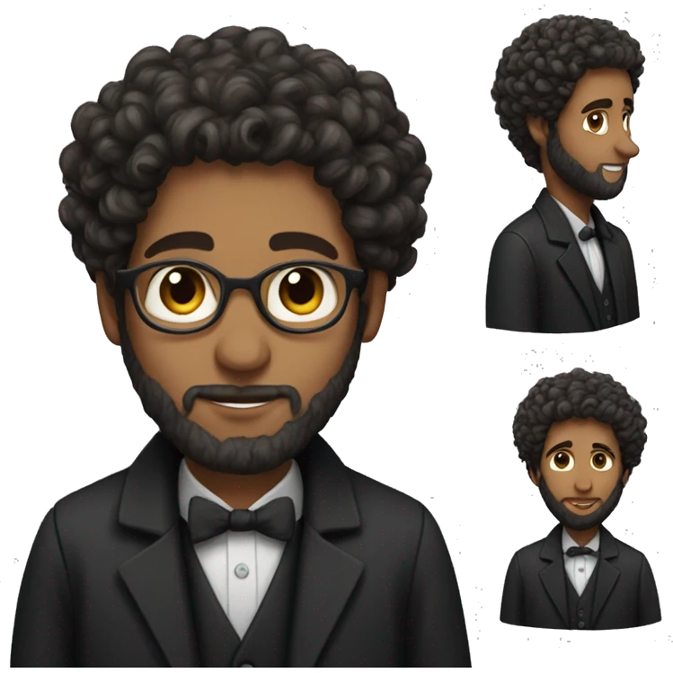 orthodox Jewish man with curls emoji