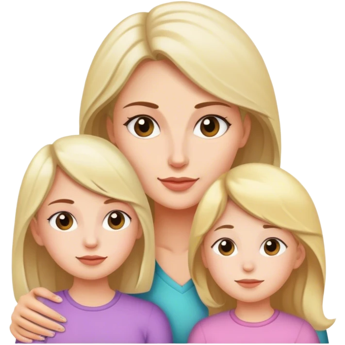 Mom and daughter emoji