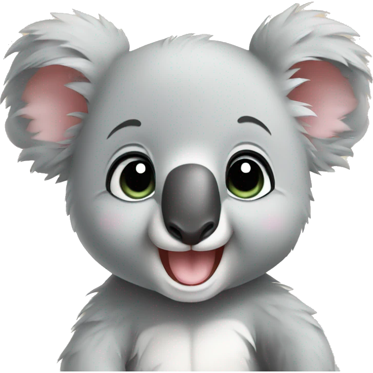 happy baby koala emoji