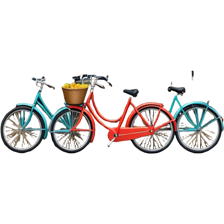 Cinematic Realistic Amsterdam Canal Houses Landmark Emoji, featuring narrow, gabled facades in vibrant colors reflecting on the calm canal waters, with bicycles lining the cobblestone streets. emoji