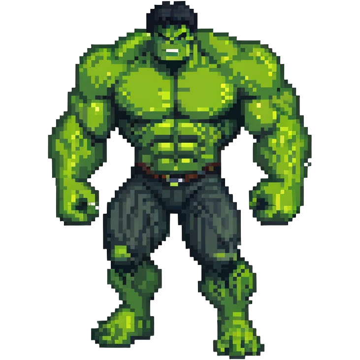 Hulk, green muscular superhero emoji