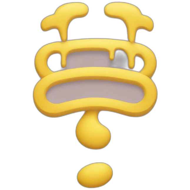 Yellow tiktok logo emoji