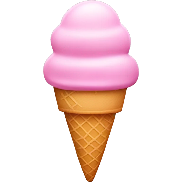 Pink ice cream  emoji
