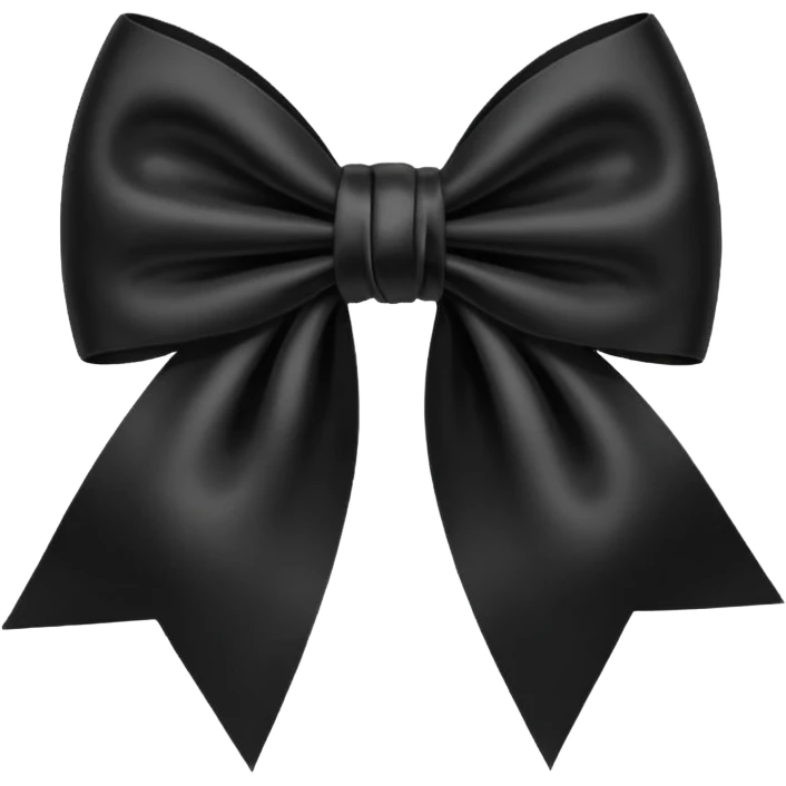 Black bow emoji
