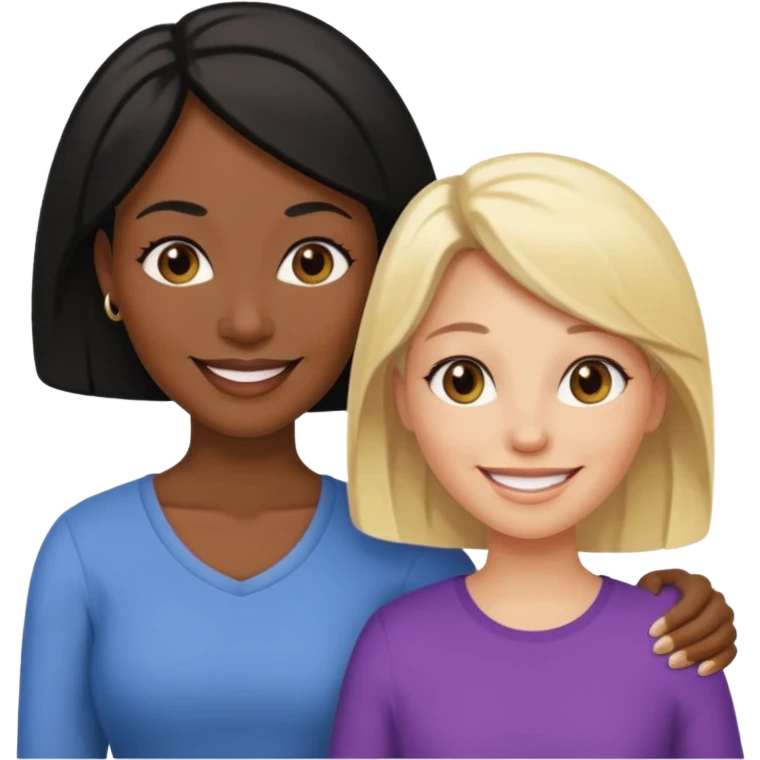 Mature black haired mother loves her mature blonde daughter  emoji