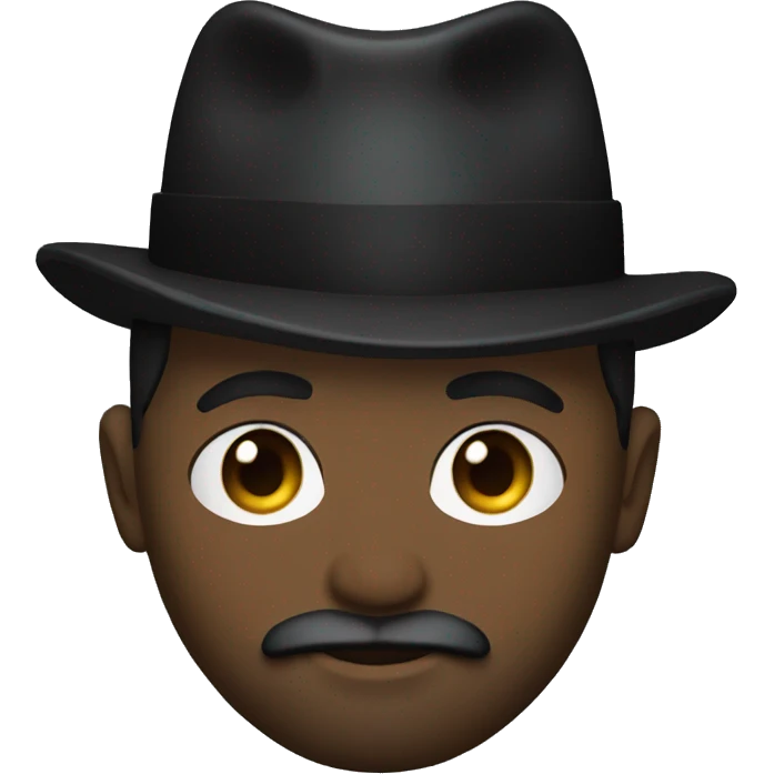 black james bond with beard emoji