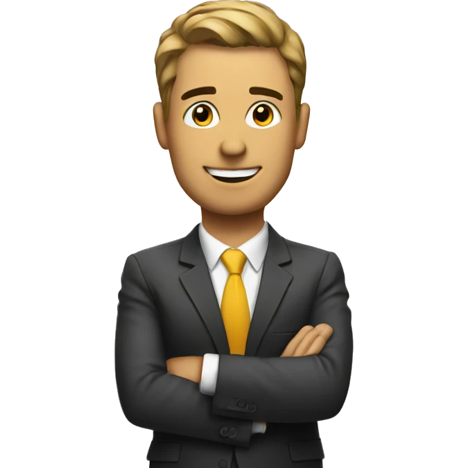 business man with an idea emoji