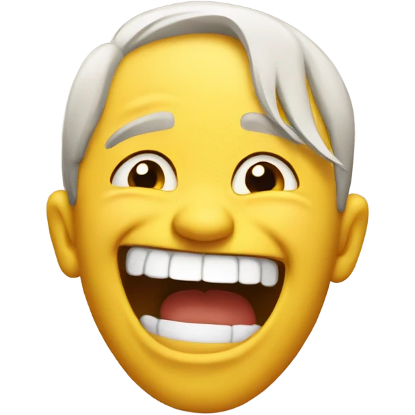 Hysterical laughing emoji