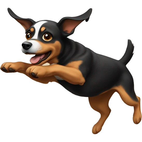 flying dog emoji