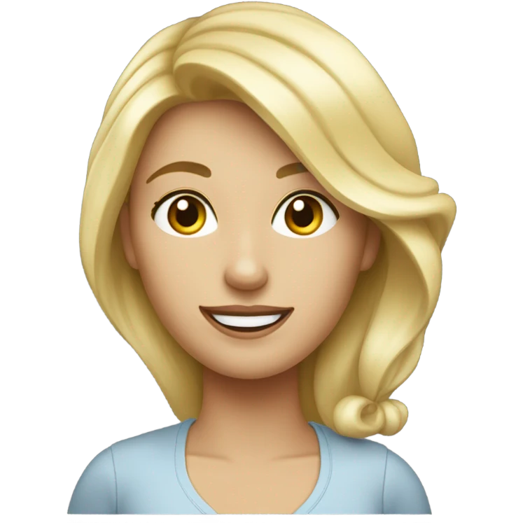 une blonde vétérinaire emoji