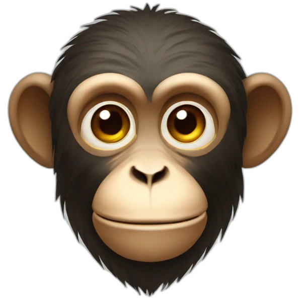 circle shape monkey  emoji