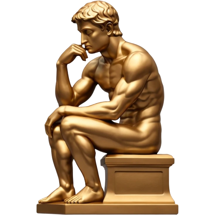 el pensador statue emoji