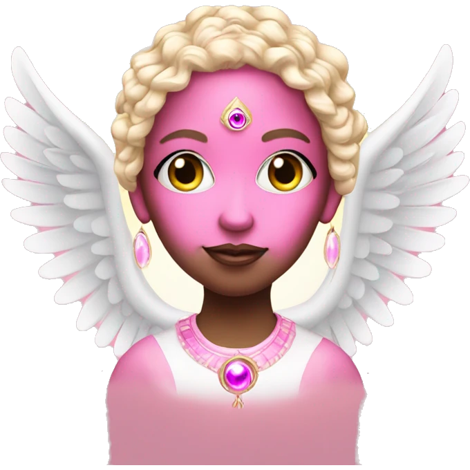 angelic diva pink third eye emoji