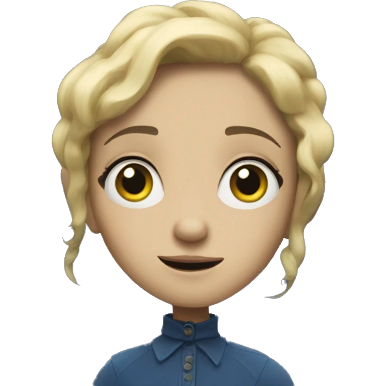 Luna de boton coraline  emoji