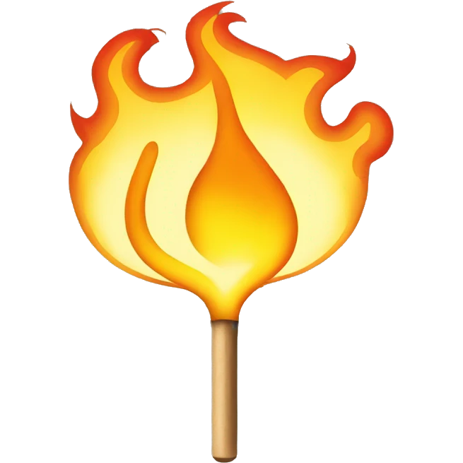 flaming match emoji