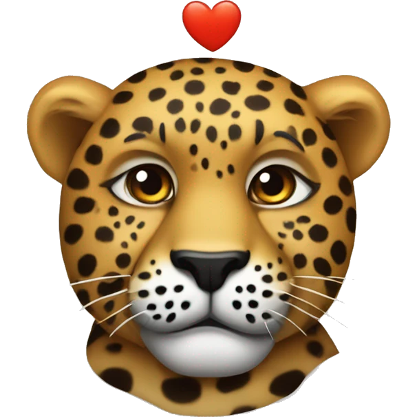 Corazón con rayas de leopardo  emoji