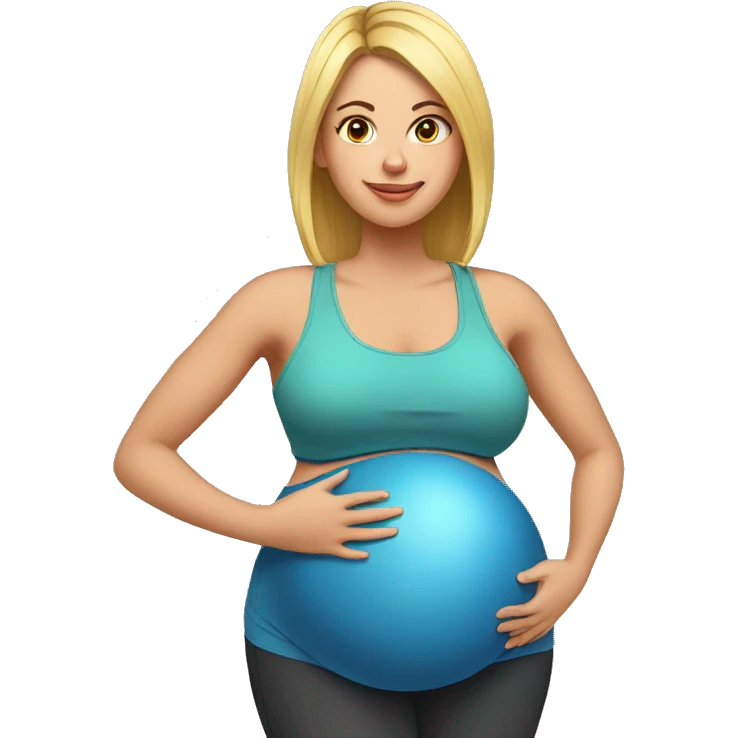 pregnant woman at the gym emoji