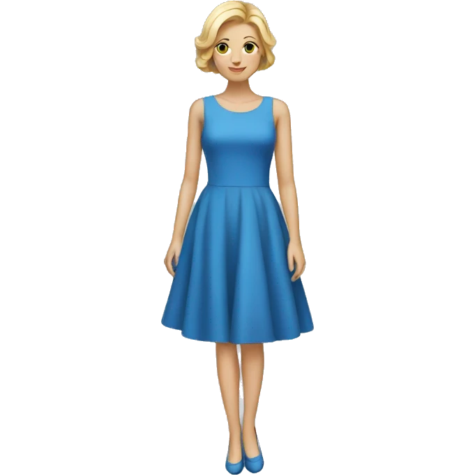 blue dress emoji