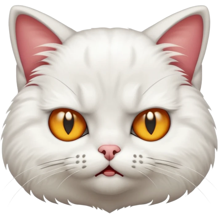 Cat rolling eyes because it is pissed emoji