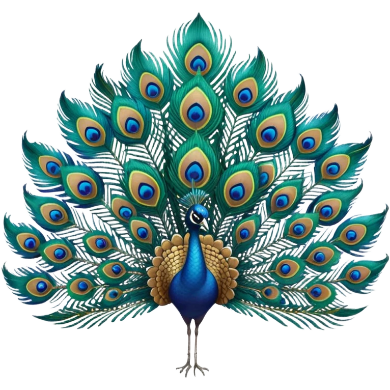 Peacock feather  emoji