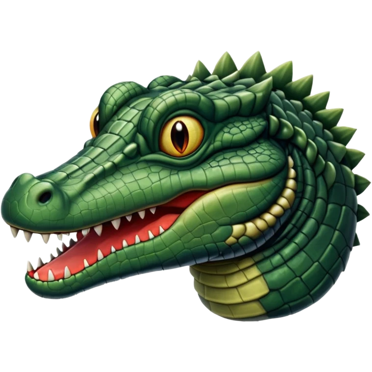 Black crocodile  emoji