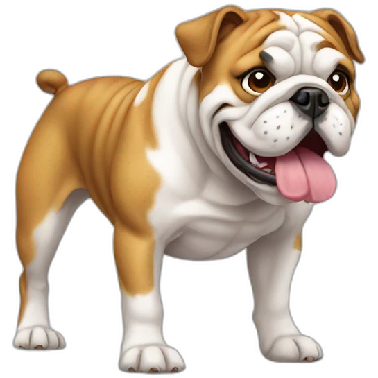 Dog Bulldog full-height emoji