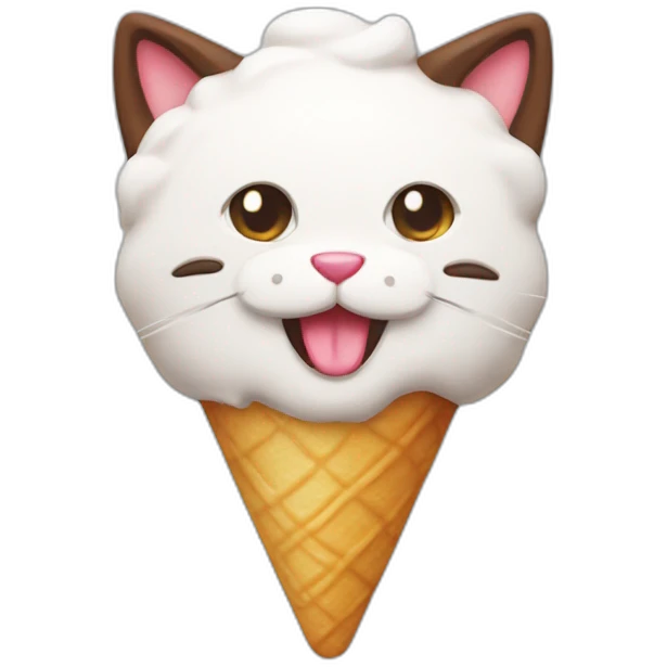Gato de helado emoji