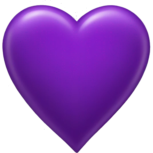 purple heart emoji