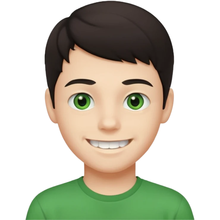 teenager-boy-dark-hair-green-eyes-tshirt-smiling-with-teeth-showing emoji