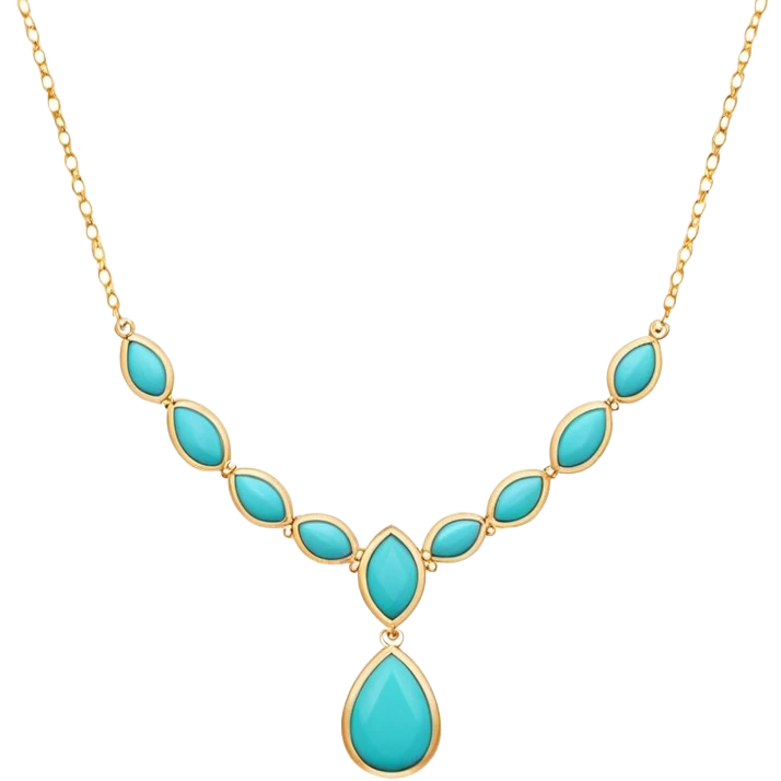 Turquoise necklace, width and height of image must be equal in size emoji