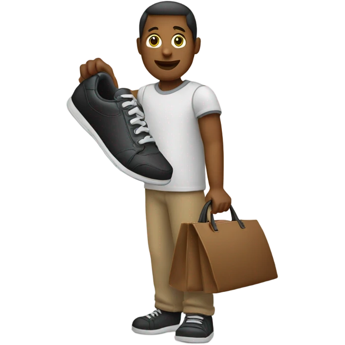 Person with a shoe in his hand emoji