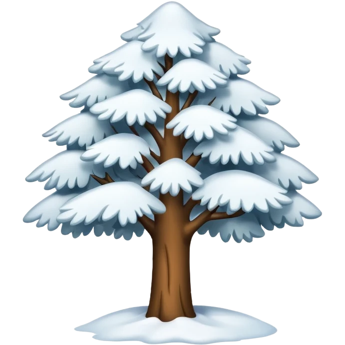 snowy tree emoji