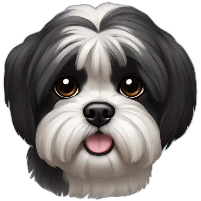 Shih tzu noir emoji