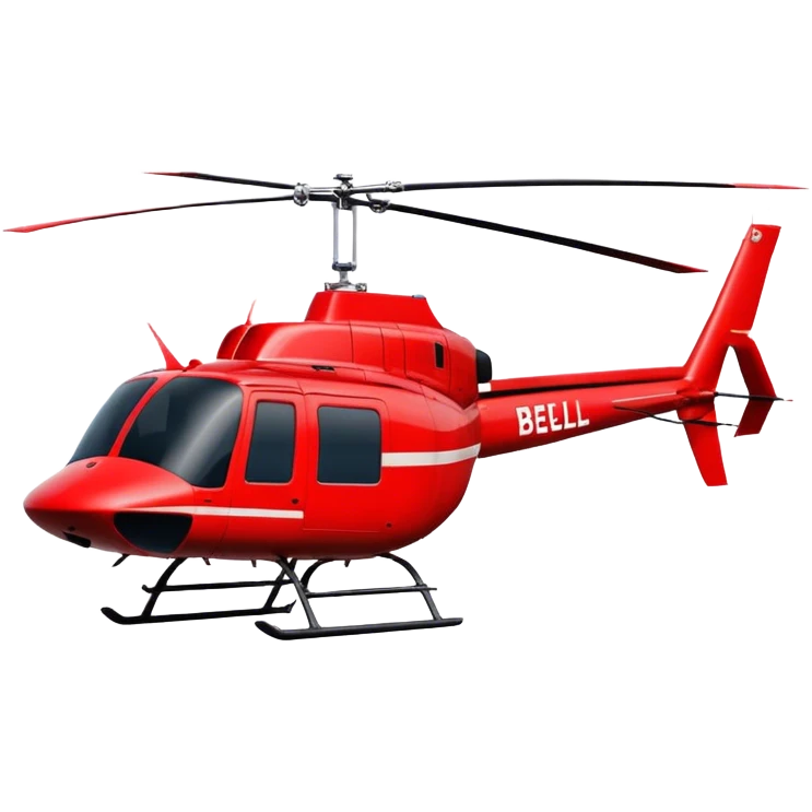 Bell 206 - Bell Helicopter (Model Year: 2021) (Iconic colour: Red) emoji